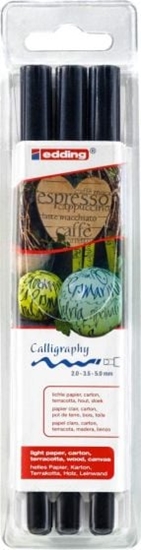 Picture of Edding znaczniki kaligraficzne 2-3,5-5 mm czarne 3-czciowe