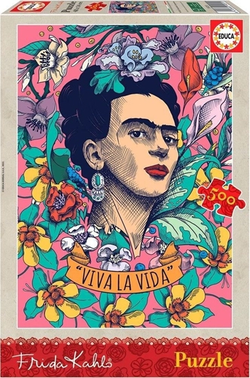 Picture of Educa Puzzle 500 Viva La Vida, Frida Kahlo G3