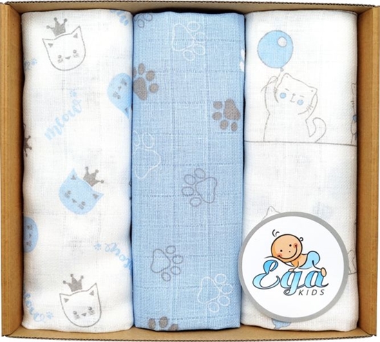 Picture of EgaKids Due Tetrowe Pieluchy PREMIUM 70x80cm Kolorowe 3szt.