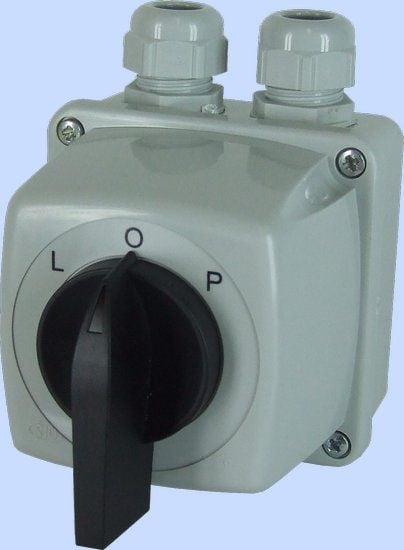 Изображение Elektromet cznik krzywkowy L-0-P 3P 16A IP44 uk E16-43 w obudowie (951642)