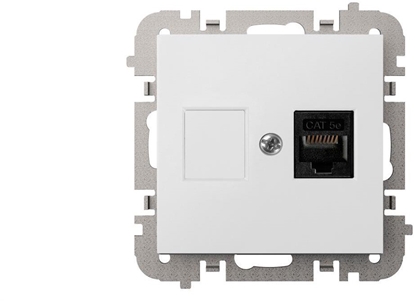 Picture of Elektro-Plast Vestra Gniazdo komputerowe pojedyncze RJ45 bez ramki podtynkowe IP20 biay 3848-10