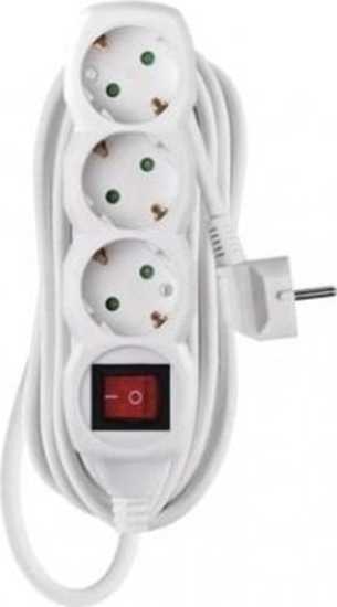 Picture of Emos Emos Ilgiklis 3 lizd 5.0m su eminimu, su jungikliu (baltas) 1.5mm²