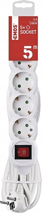 Picture of Emos Emos Ilgiklis 5 lizd 5m su eminimu, su jungikliu 3x1.5 mm² baltas