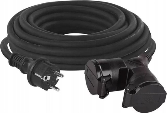Изображение Emos Przeduacz Emos P0601 2 gniazda 10m, 3 1,5mm guma