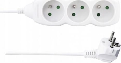 Изображение Emos Przeduacz z uziemieniem 3 gniazda 3m biay