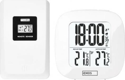 Изображение Emos Termometr bezprzewodowy zewntrzny wewntrzny LCD E0127