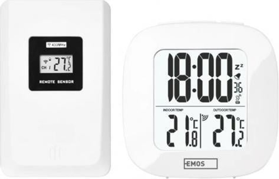 Изображение Emos Termometr bezprzewodowy zewntrzny wewntrzny LCD E0127