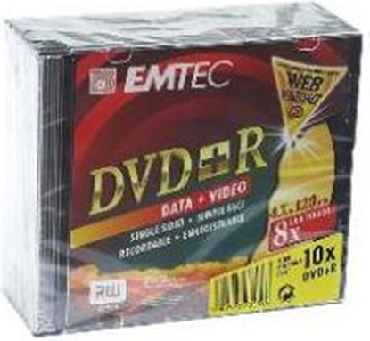 Picture of Emtec DVD+R 10 sztuk (EKOVPR471016SL)