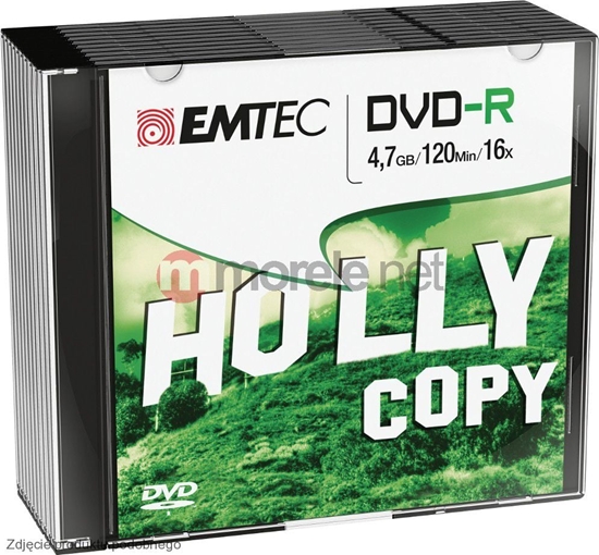 Picture of Emtec DVD-R 4.7 GB 16x 10 sztuk (ECOVR471016SL)