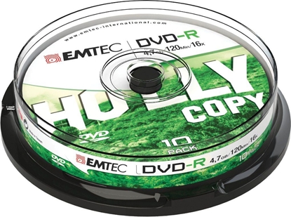 Picture of Emtec DVD-R 4.7 GB 16x 10 sztuk (EKOVRG471016CB)