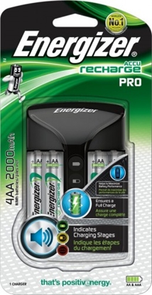 Изображение Energizer PRO lādētājs + 4xR6/AA 2000 mAh CHPRO iepakojumā 1 gb.