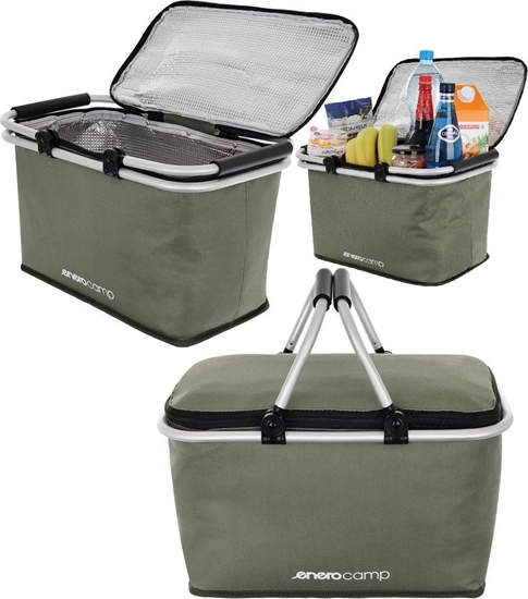 Picture of Enero KOSZYK TURYSTYCZNY SKADANY TERMICZNY 24L ZIELONY