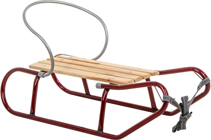 Attēls no Enero Sanki metalowe Tomek z oparciem bordowe