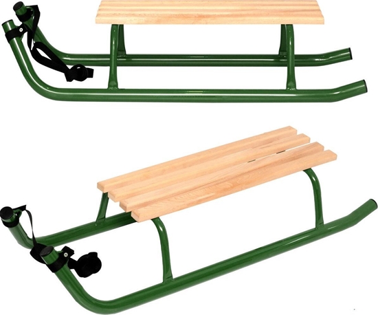 Picture of Enero Sanki zimowe rekreacyjne metalowe kuligowe 2 osobowe wzmocnione zielone