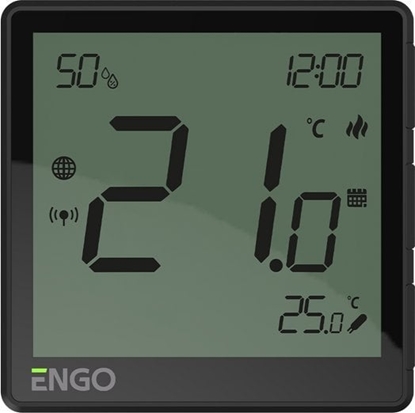 Picture of Engo Engo podtynkowy, internetowy regulator tempertatury ZigBee 230V, czarny EONE230B