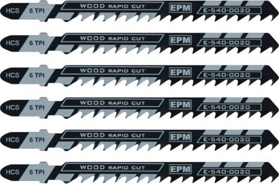 Picture of EPM BRZESZCZOT DO WYRZYNARKI 100MM 6TPI DREWNO T144D 5 SZTUK
