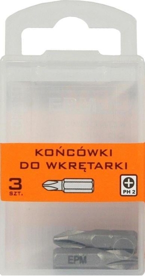 Изображение EPM Kocówki do wkrtarki PH2 25mm 3szt. E-400-0372