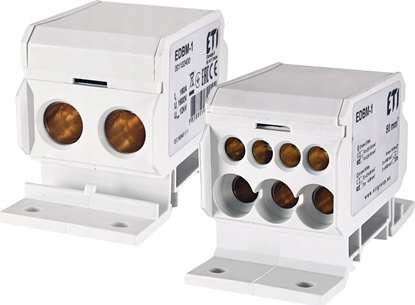 Изображение Etipo Blok rozdzielczy ETI Polam 001102400 160A (2x4-50mm2/3x2,5-25mm2+4x2,5-16mm2) szary EDBM-1