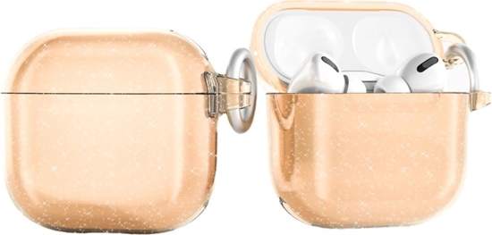 Picture of Etui brokatowe na AirPods 4 - zote