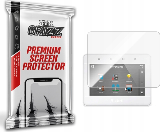 Picture of Etui do nawigacji GrizzGlass Folia ceramiczna GrizzGlass CeramicFilm do manipulatora alarmowego Satel INT-TSG-WSW 4,3"