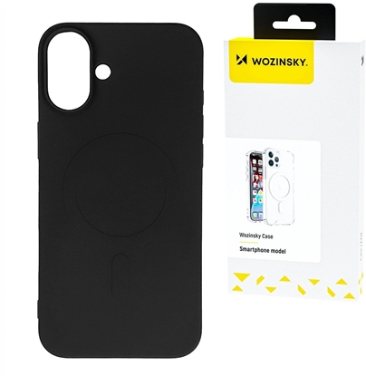 Изображение Wozinsky Liquid Silicone Case MagSafe for Samsung Galaxy S25+ - Black