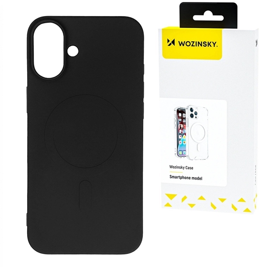 Изображение Wozinsky Liquid Silicone Case MagSafe for Samsung Galaxy S25+ - Black