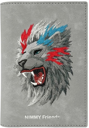 Picture of Etui na paszport Nimmy portfel Raptor    Lion szary