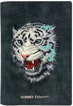 Picture of Etui na paszport Nimmy portfel Raptor    Tiger ciemno szary