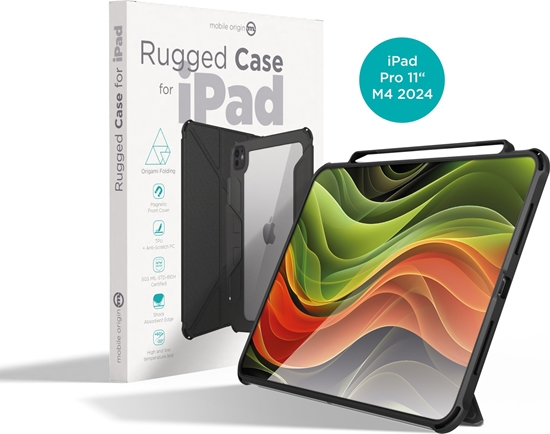 Picture of Etui na tablet Mobile Origin Etui Rugged Case Czarne - iPad Pro 11" M4 2024