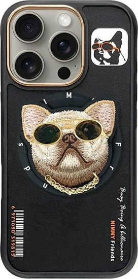 Picture of Etui Nimmy Glasses Cool Dog MagSafe do iPhone 16 Pro czarny