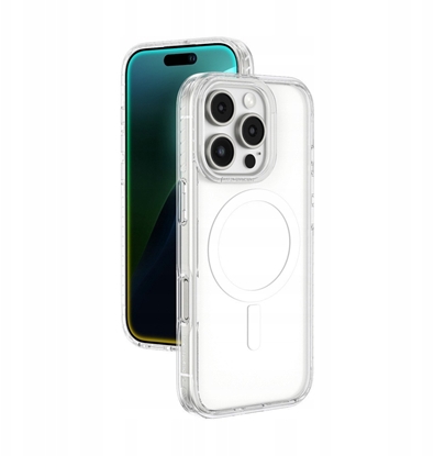 Изображение Etui silikonowe AMAZINGTHING Titan Pro Mag Case z piercieniem magnetycznym do iPhone 16 Pro Max - przezroczyste