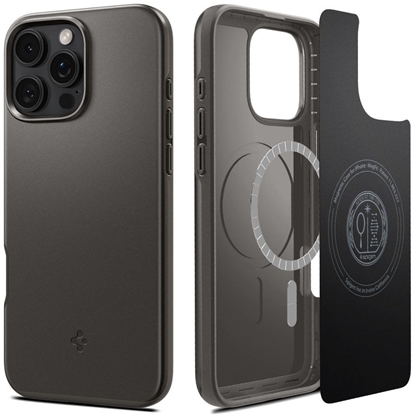 Изображение Etui Spigen Thin Fit MagSafe na iPhone 16 Pro - czarne