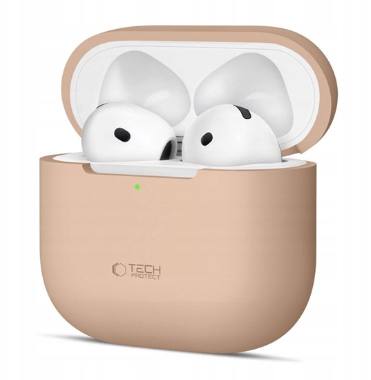 Изображение Etui Tech-Protect Silicone Apple AirPods 4 Cafe Latte