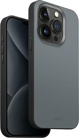 Изображение Etui UNIQ Lyden DS Apple iPhone 15 Pro Magclick Charging niebiesko-czarny/washed blue-black