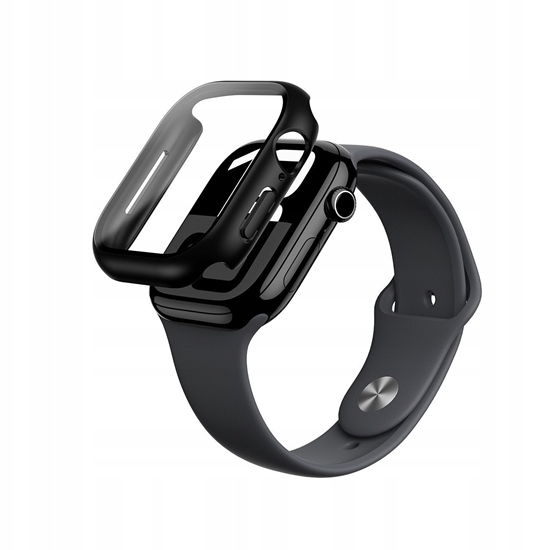 Изображение Etui ze szkem hartowanym AMAZINGTHING Radix Glass do Apple Watch 46mm  czarne