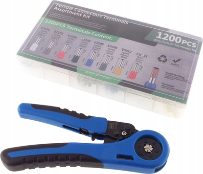 Изображение Eurokomp Zestaw zakoczenia kabla izolowane + zaciskarka E6223