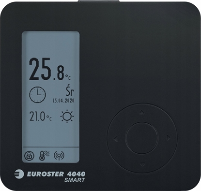 Picture of Euroster Programowany regulator temperatury Euroster 4040 SMART, kolor czarny