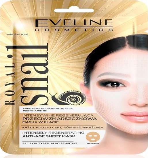 Picture of Eveline Maseczka do twarzy Royal Snail Intensely Regenerating Anti-Age Sheet Mask regenerujca