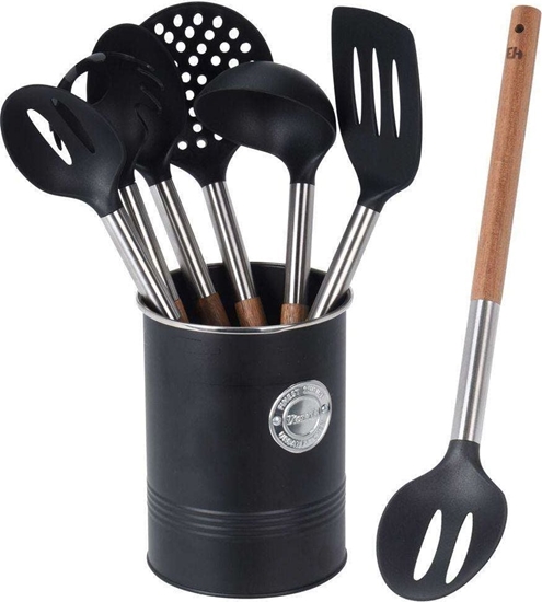 Picture of Excellent Houseware Zestaw przyborów kuchennych w koszyku chochla opatka szumówka yka