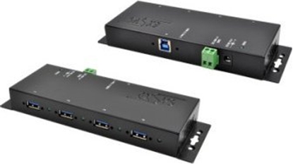 Изображение Exsys EX-1183HMVS-2 4 Ports USB 3.2 Gen1 Metall HUB mit 15KV ESD Überspannungs-Schutz