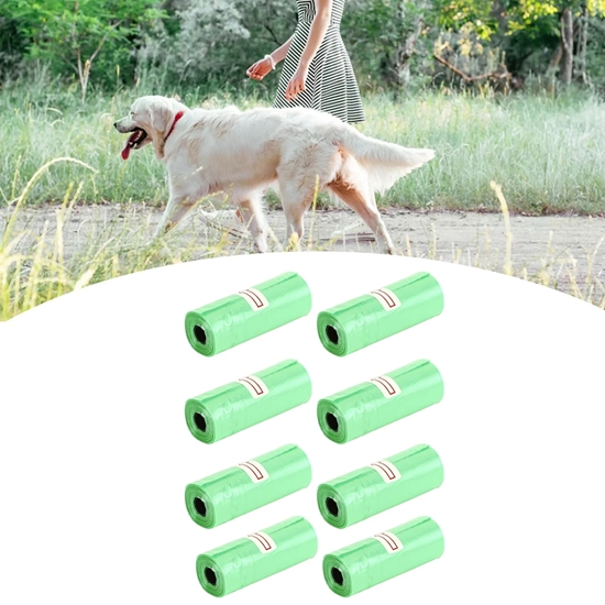 Picture of Extralink | Woreczki dla psa | zielone worki foliowe na psie odchody kupy mocne 8 rolek 120 szt