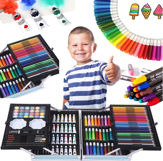 Picture of Extralink | Zestaw do malowania | dla dzieci artystyczny plastyczny 145 elementów dua walizka
