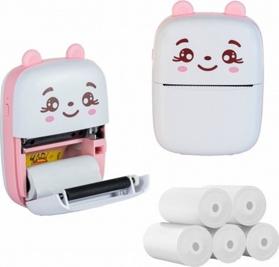 Picture of ExtraLink EXTRALINK EPP-001 PORTABLE MINI PRINTER PINK + PAPIER TERMICZNY ZWYKY 5 SZT