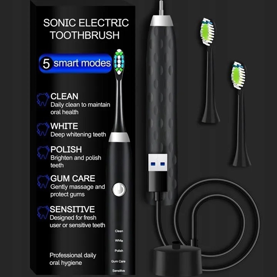 Picture of ExtraLink EXTRALINK SZCZOTECZKA SONICZNA CZARNA 5 TRYBÓW