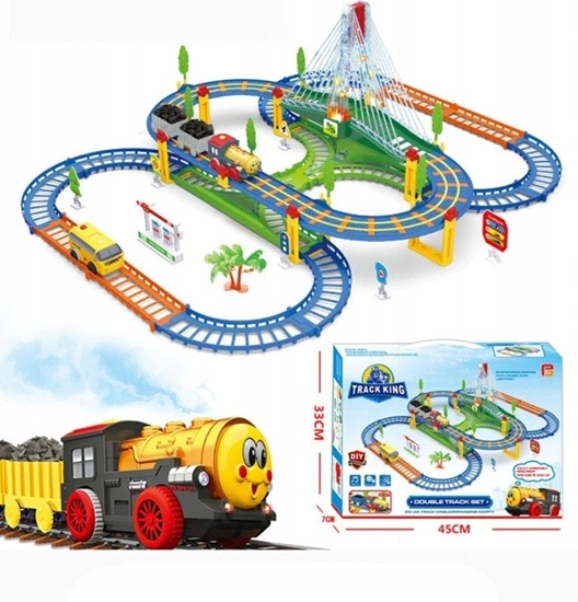 Picture of Extralink Kids | Kolejka elektryczna Track King | z lokomotyw i samochodzikiem na baterie