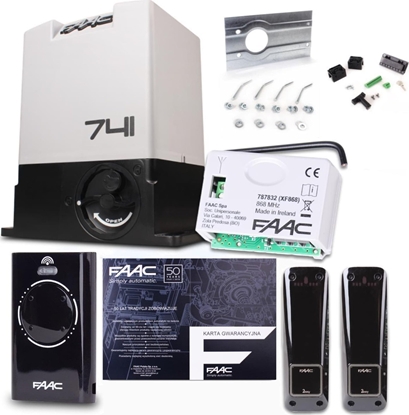 Picture of Faac Zestaw Delta 3 - FAAC 741 do 900kg bram przesuwnych