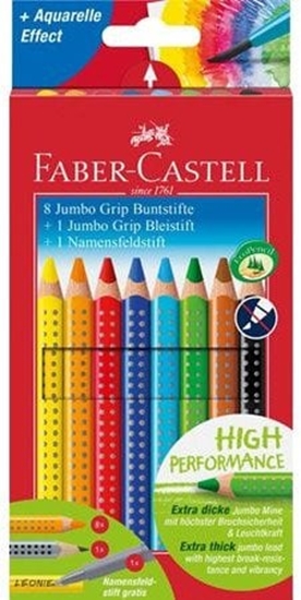 Picture of FABER-CASTELL Buntstift Jumbo Grip Promotionetui 8+1+1
