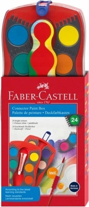 Picture of Faber-Castell FABER-CASTELL Farbkasten Connector 24 Farben rot