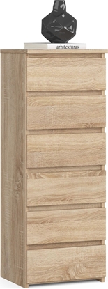Picture of Fabryka Mebli Akord Komoda CL6 40 cm 6 szuflad - db sonoma