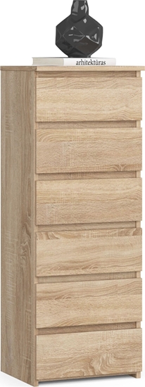 Picture of Fabryka Mebli Akord Komoda CL6 40 cm 6 szuflad - db sonoma
